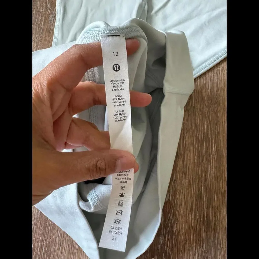 Lululemon NWT Size 12 Align HR 25” Ocean Ai Double Lined